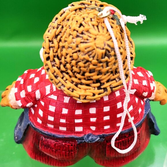 Resin Shelf Sitter Santa Ornament Farmhouse Christmas Green Boots Dangling Legs - Picture 10 of 12